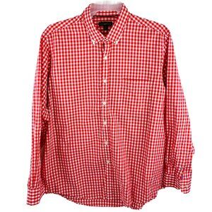 Men's Plaid Long Sleeve Shirt Size: XL